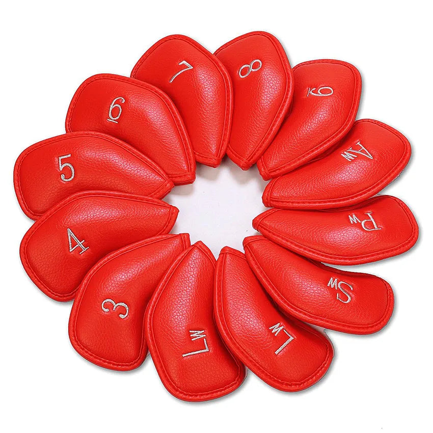 12-Piece Leather Iron Covers