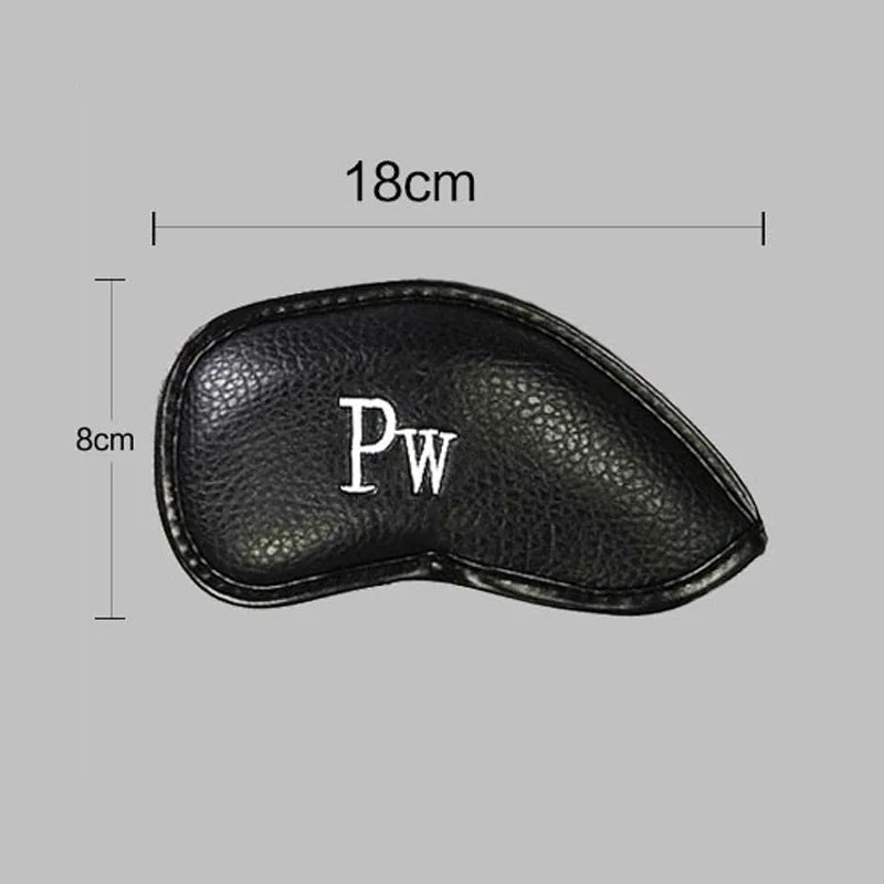 Leather Iron Head Covers - 12 Pieces