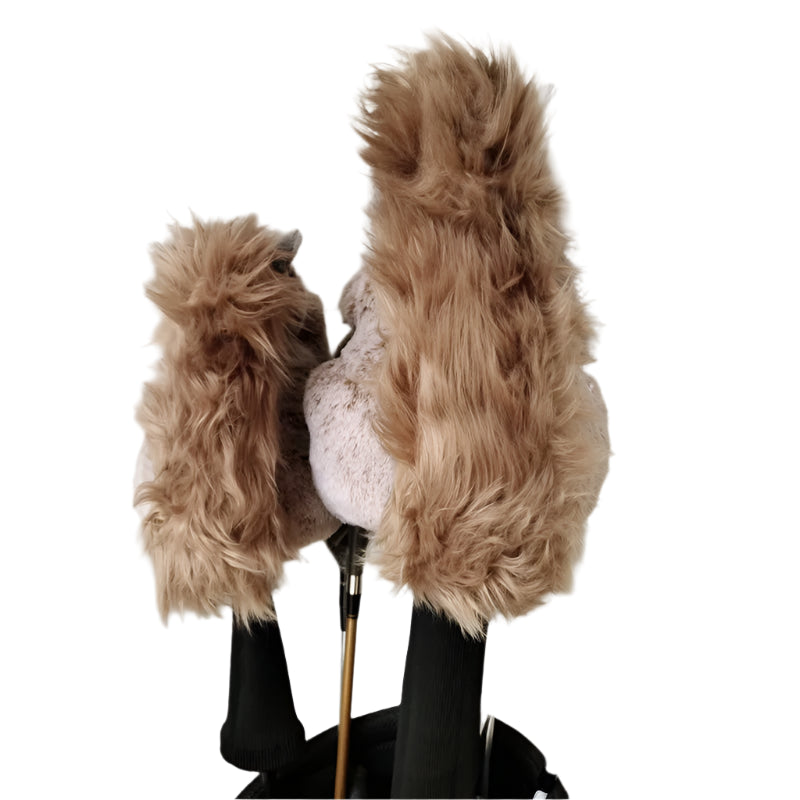 Squirrel Head Covers (Brown & Grey)