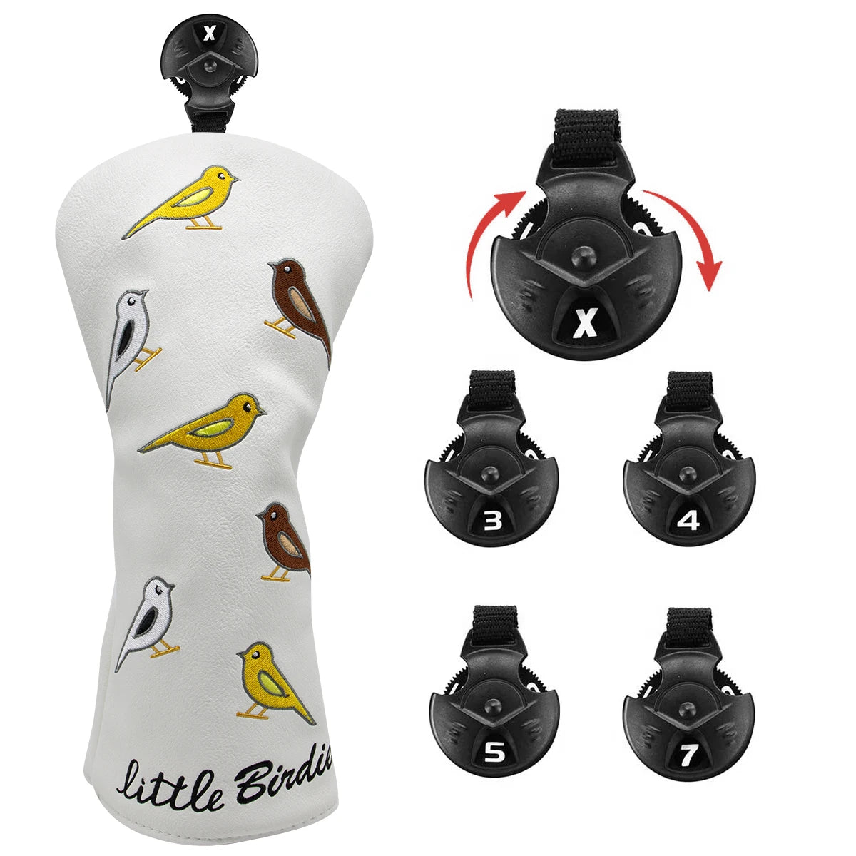 WHITE Birdie Head Covers