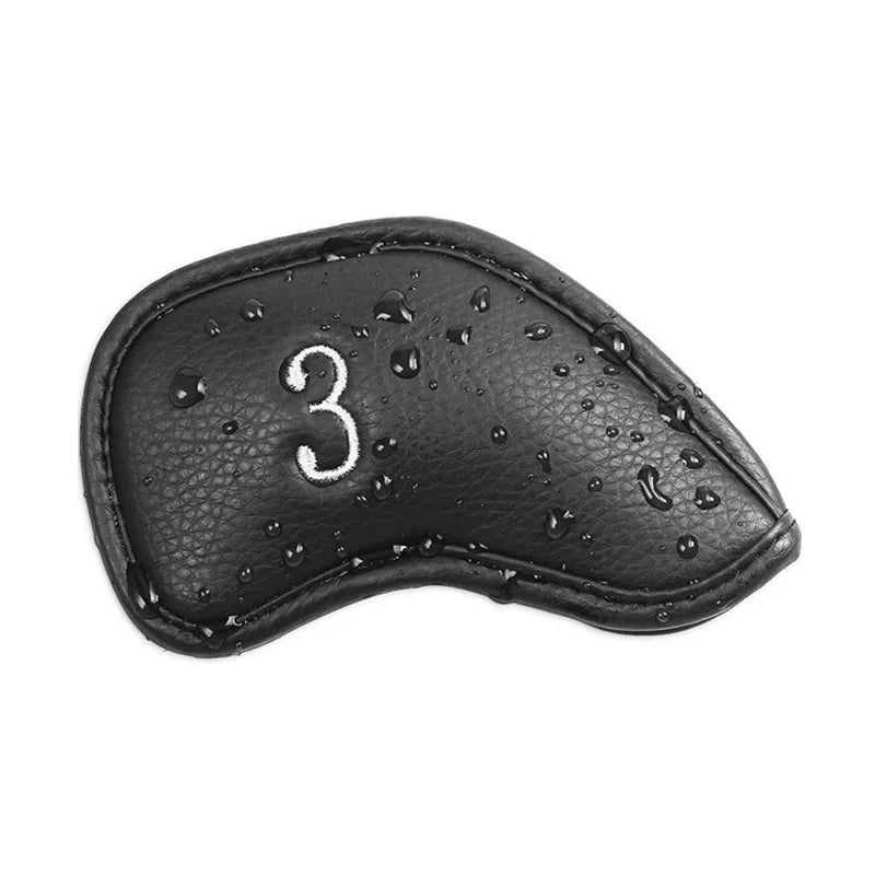 Leather Iron Head Covers - 12 Pieces