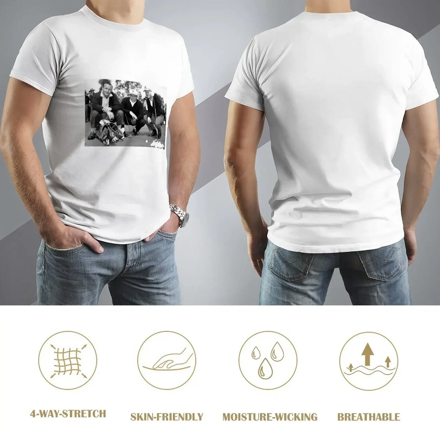 Jack Nicklaus, Arnold Palmer & Gary Player | U.S. Open, Early 1960s | Vintage Tee