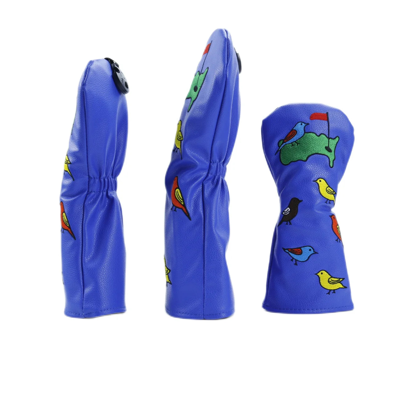 "Seeking Birdies" Head Covers (Blue/White/Black)
