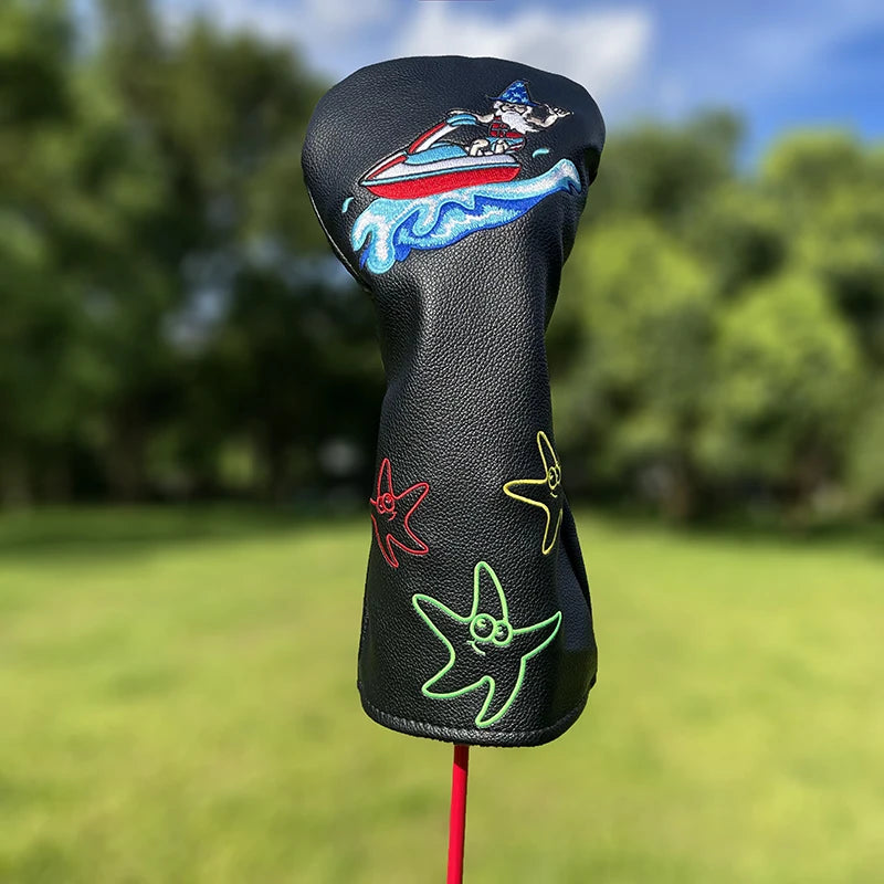 Surfing Wizard Head Covers