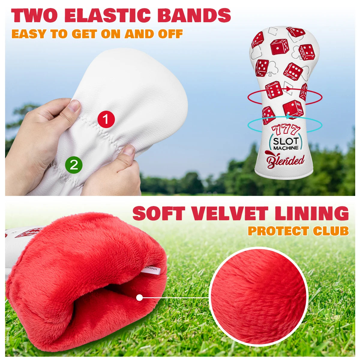 Slot Machine "777/Dice" Head Covers