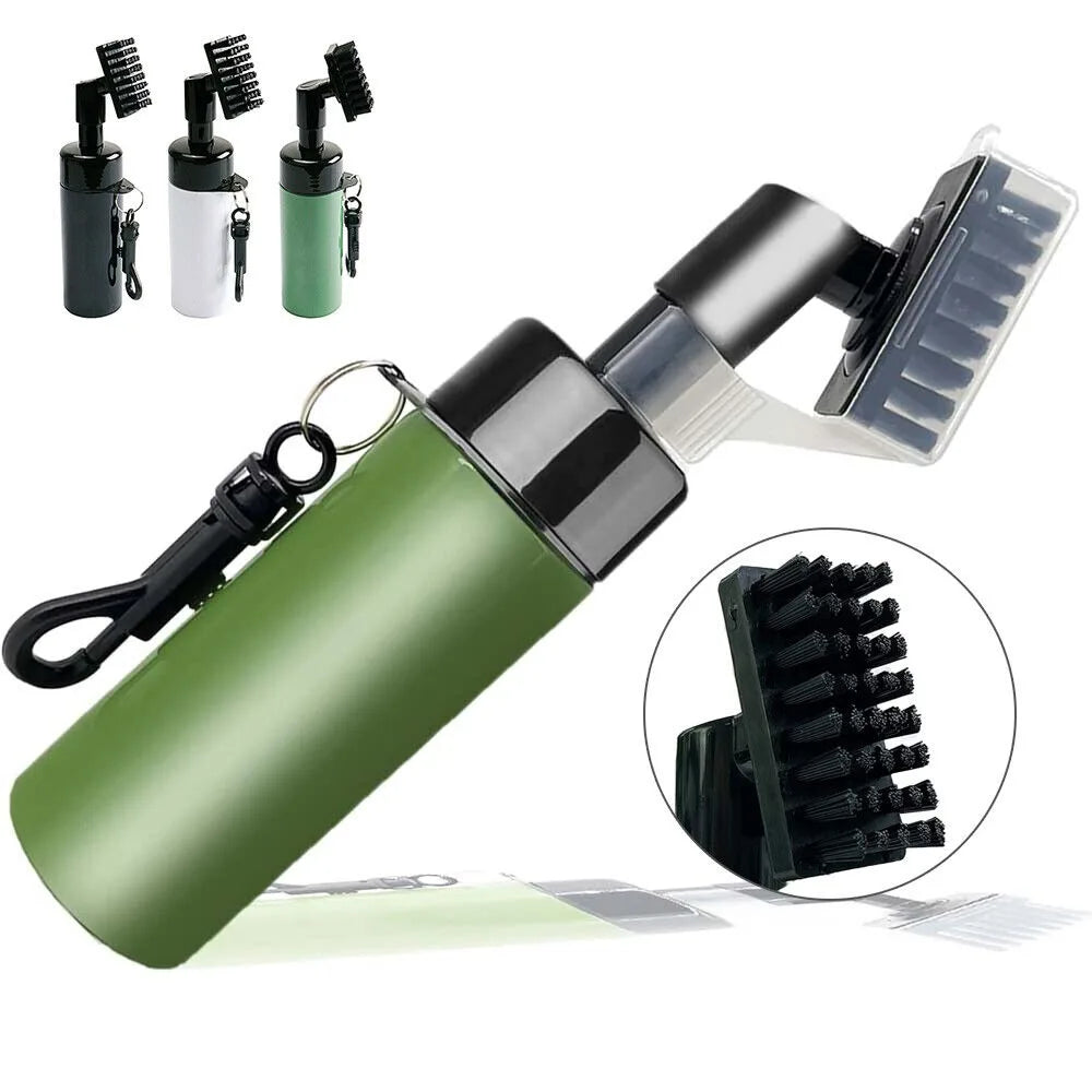 Golf Club Groove Cleaner Brush With Leakproof Spray Bottle