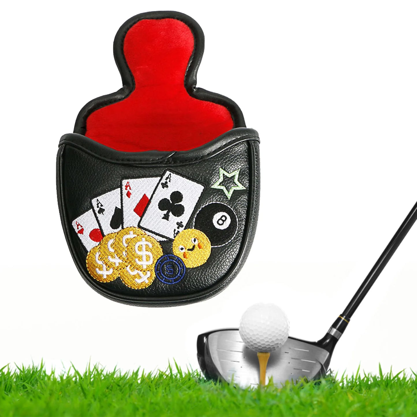 Casino Mallet & Blade Covers (Black/White)
