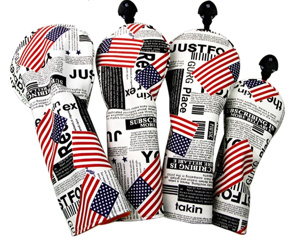 USA Stars & Stripes Newspaper Print Head Covers