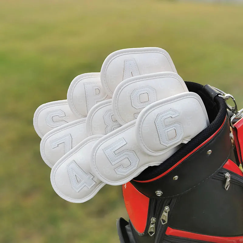Leather Magnetic Iron Covers (White)
