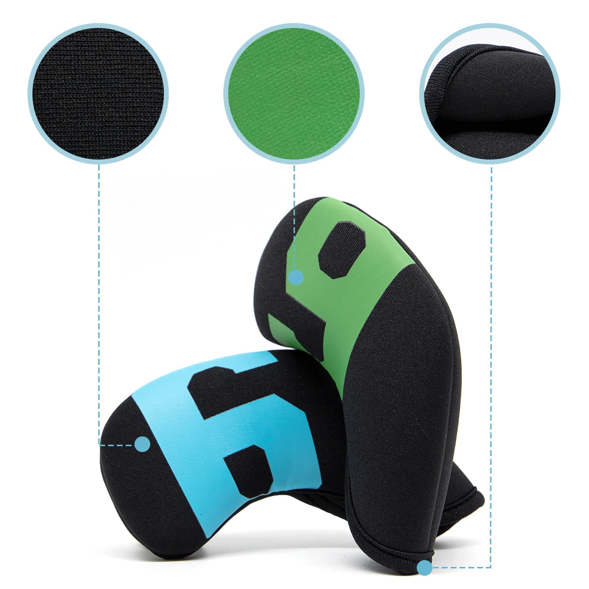Iron & Wedge Covers (Multi-Coloured) Soft Cloth