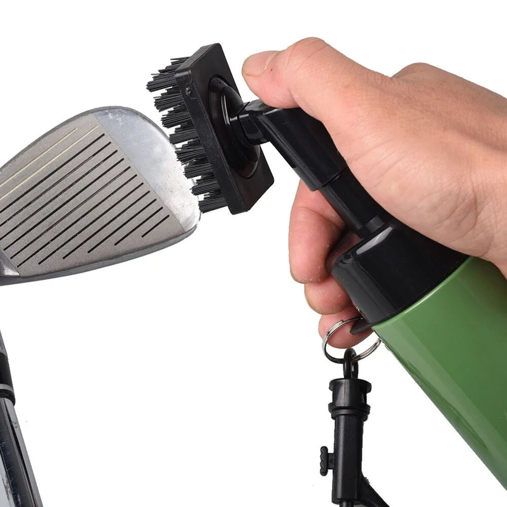 Golf Club Groove Cleaner Brush With Leakproof Spray Bottle