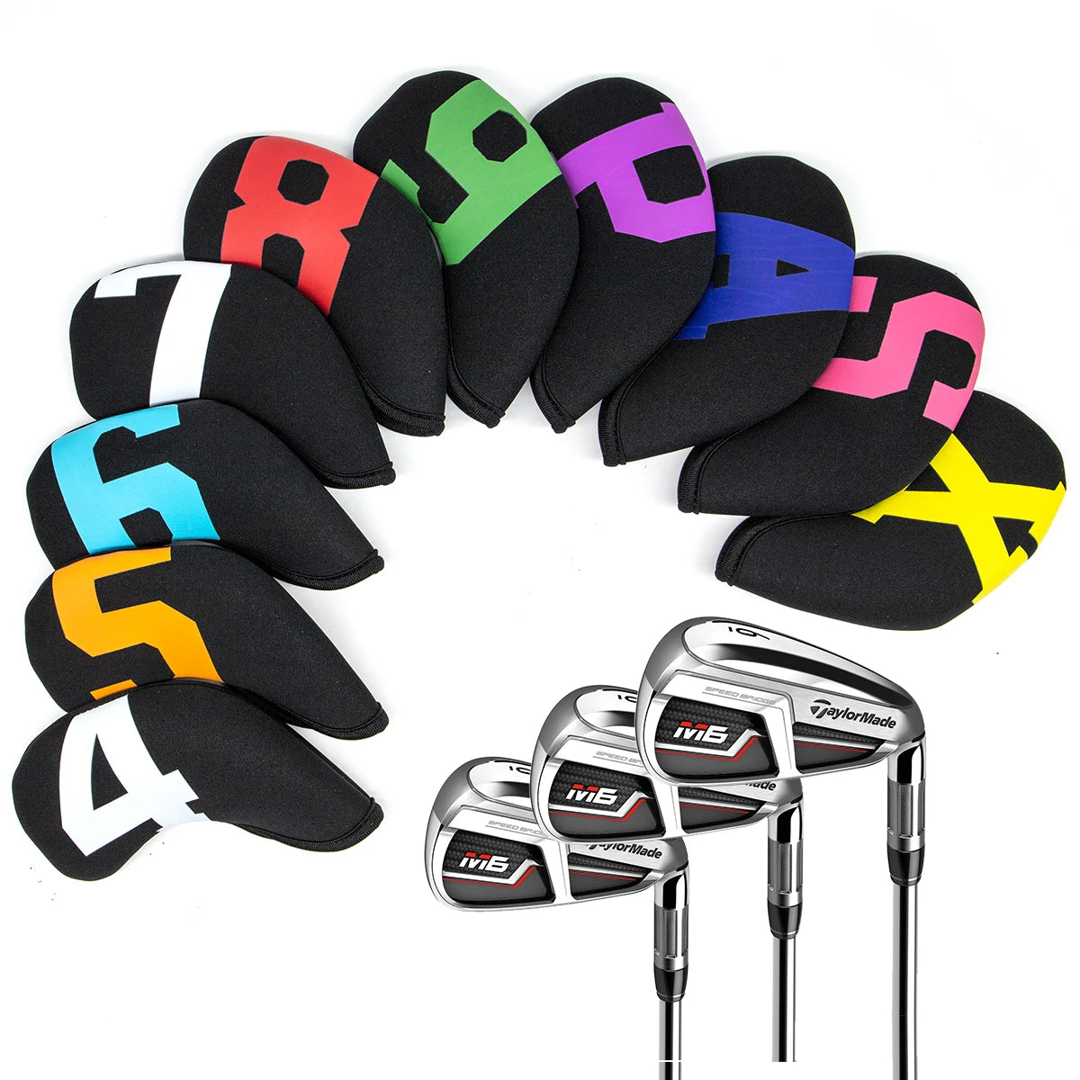 Iron & Wedge Covers (Multi-Coloured) Soft Cloth