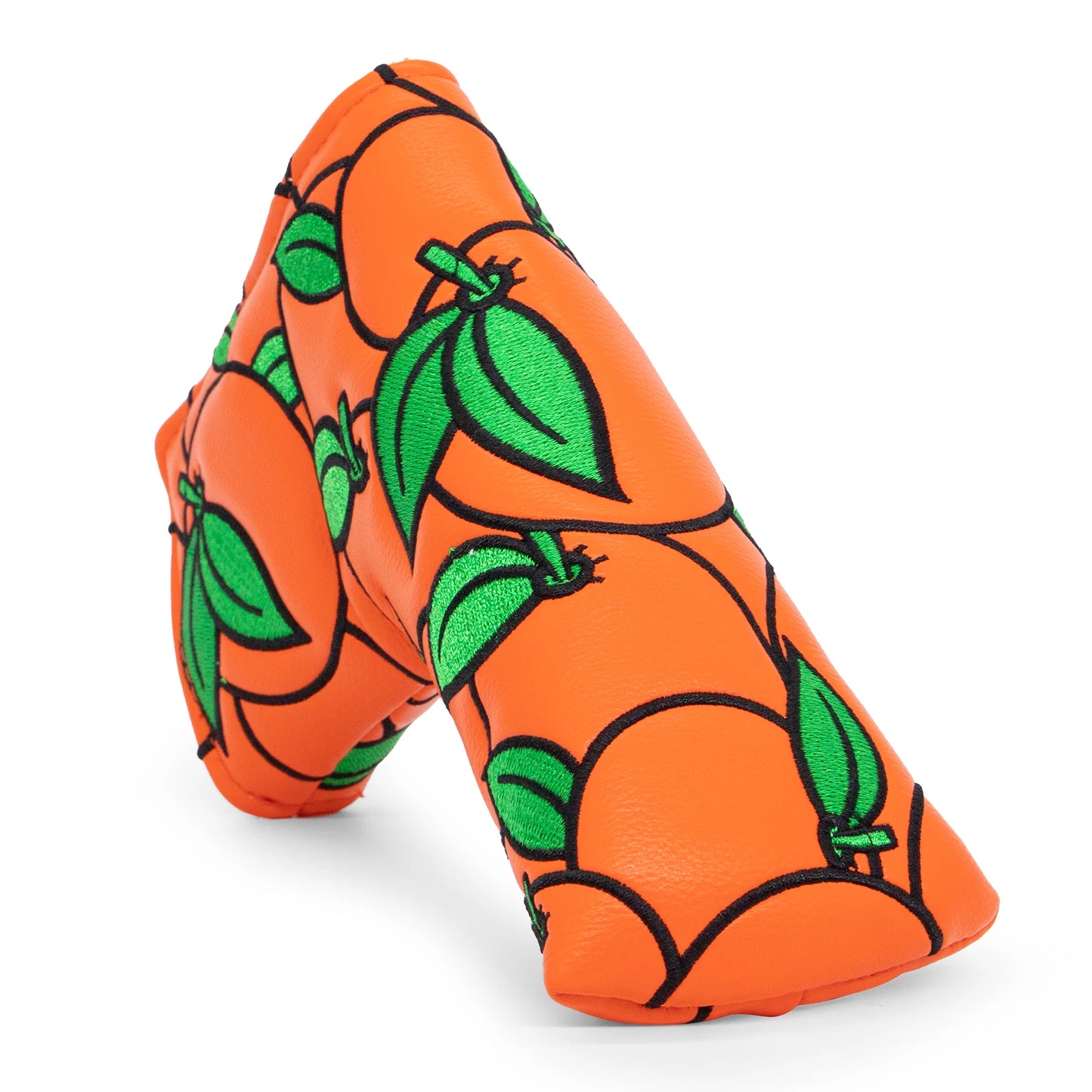 Orange Leather Putter Cover (Blade & Mallet)