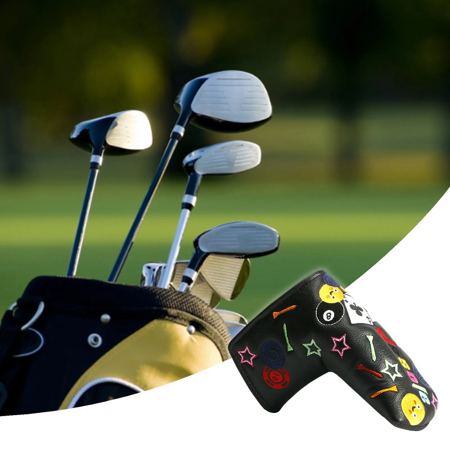 Casino Mallet & Blade Covers (Black/White)