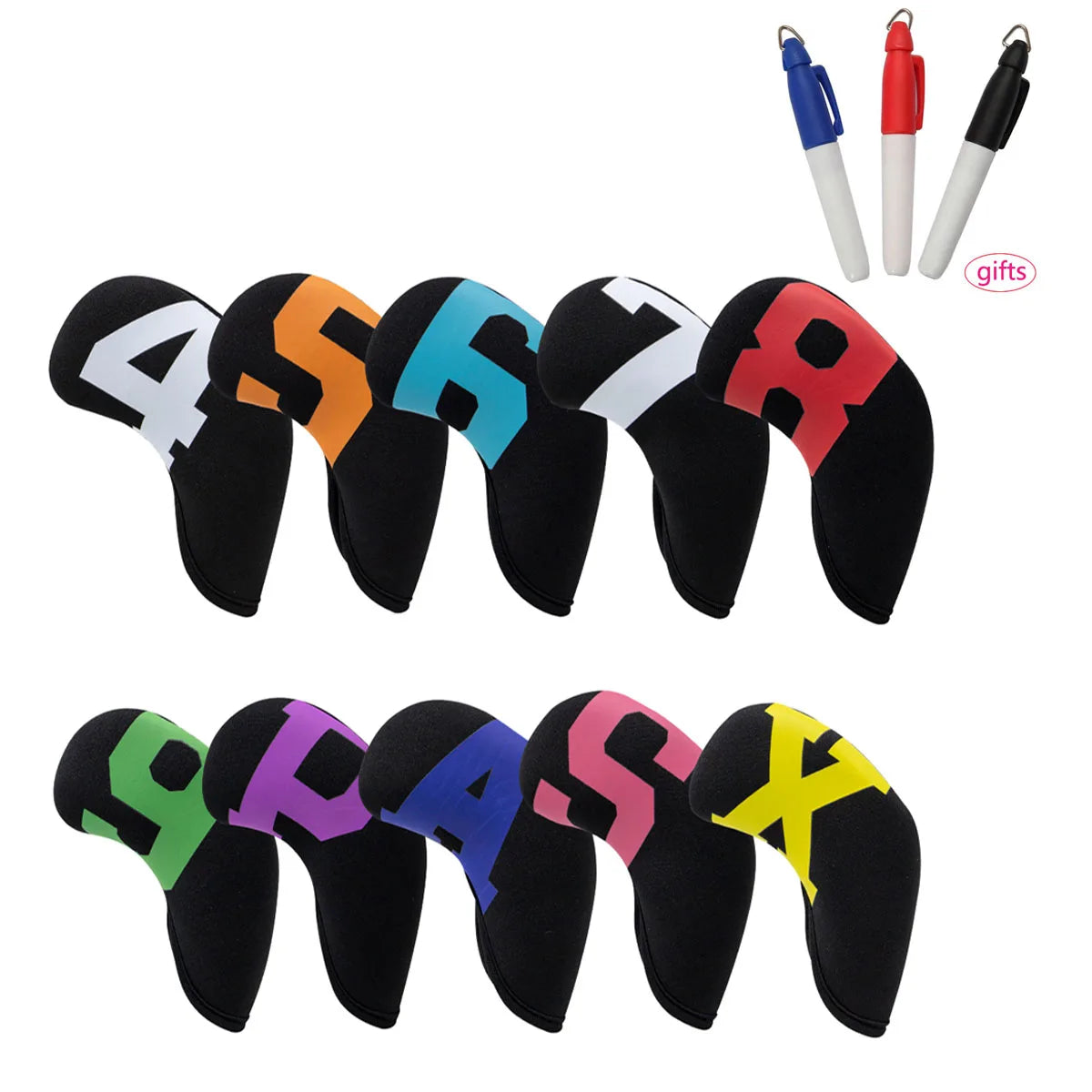 Iron & Wedge Covers (Multi-Coloured) Soft Cloth