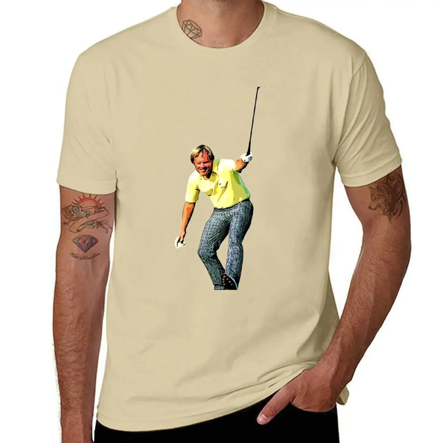 Jack Nicklaus Winning Putt, 1986 Masters | Vintage Tee Full Colour