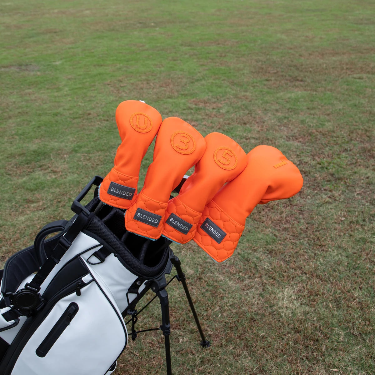 Orange Premium Leather Head Cover