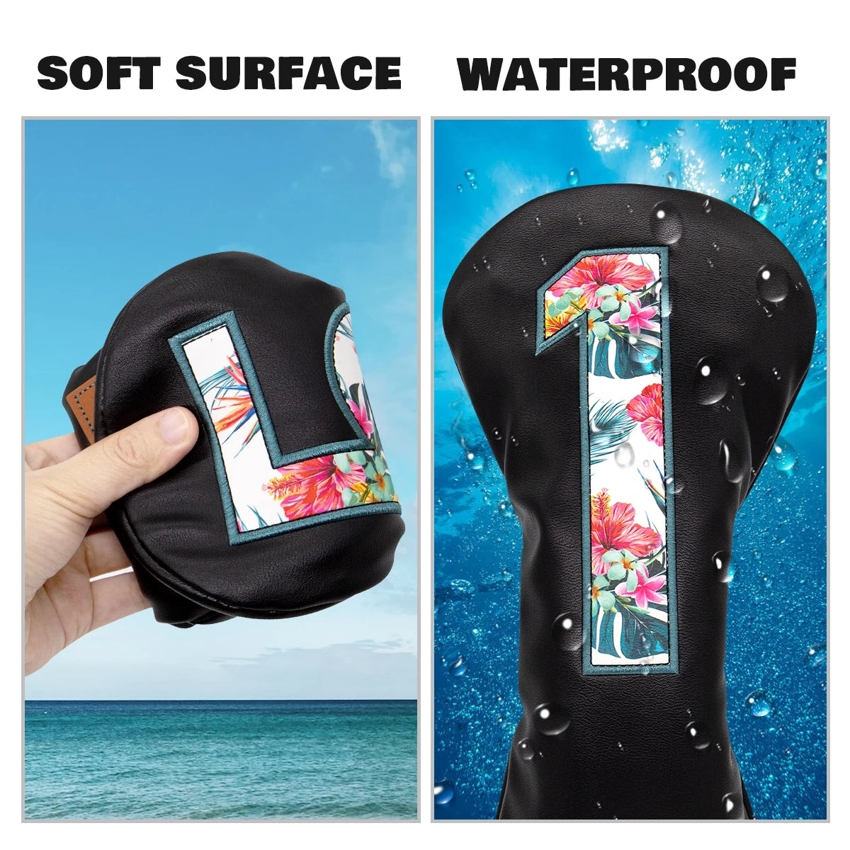 Single Digits Floral Pattern Head Covers