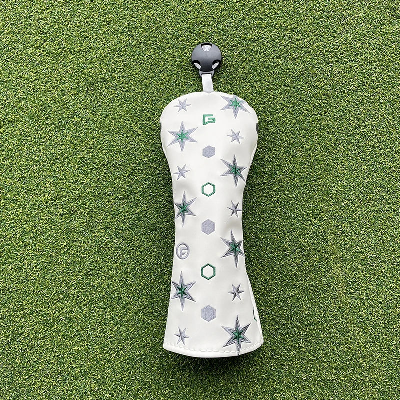 Fashion Bugs Wizard Head Covers (White & Black)