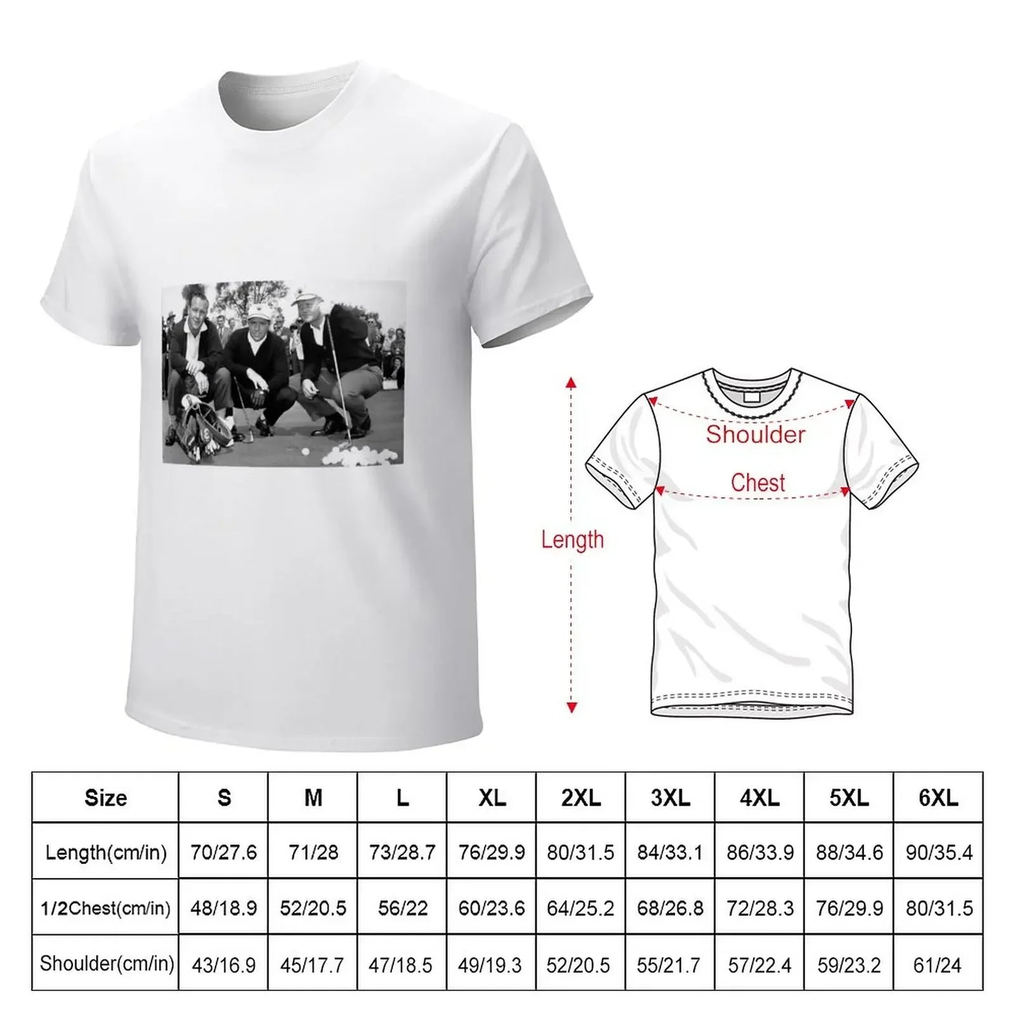 Jack Nicklaus, Arnold Palmer & Gary Player | U.S. Open, Early 1960s | Vintage Tee