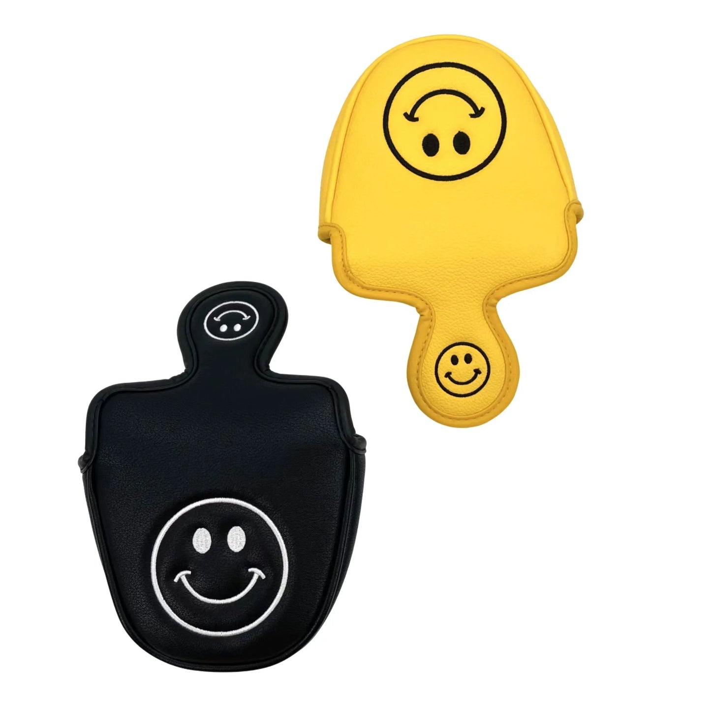 Happy Face Mallet Putter Cover