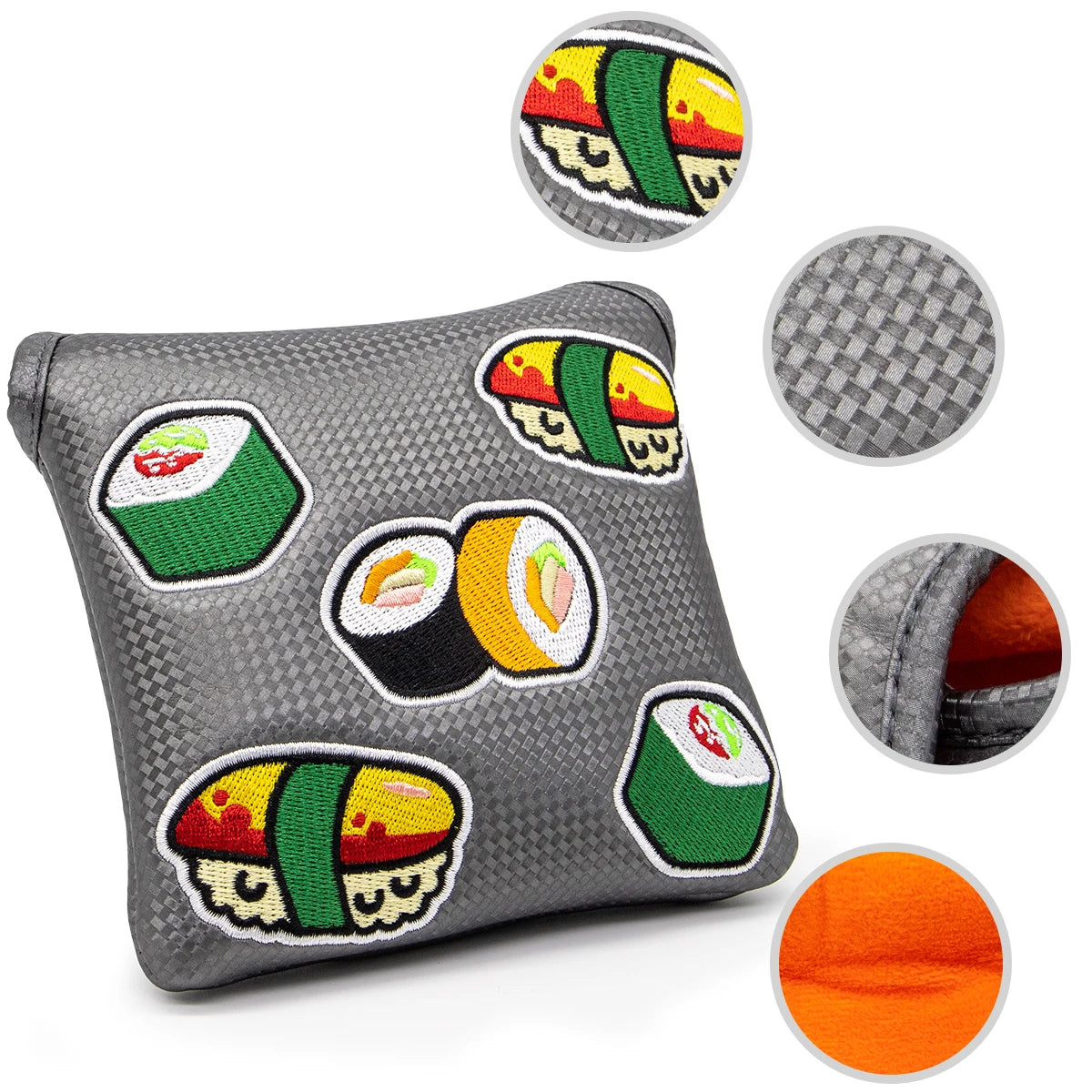 Sushi Mallet Putter Cover (Grey/Gray)