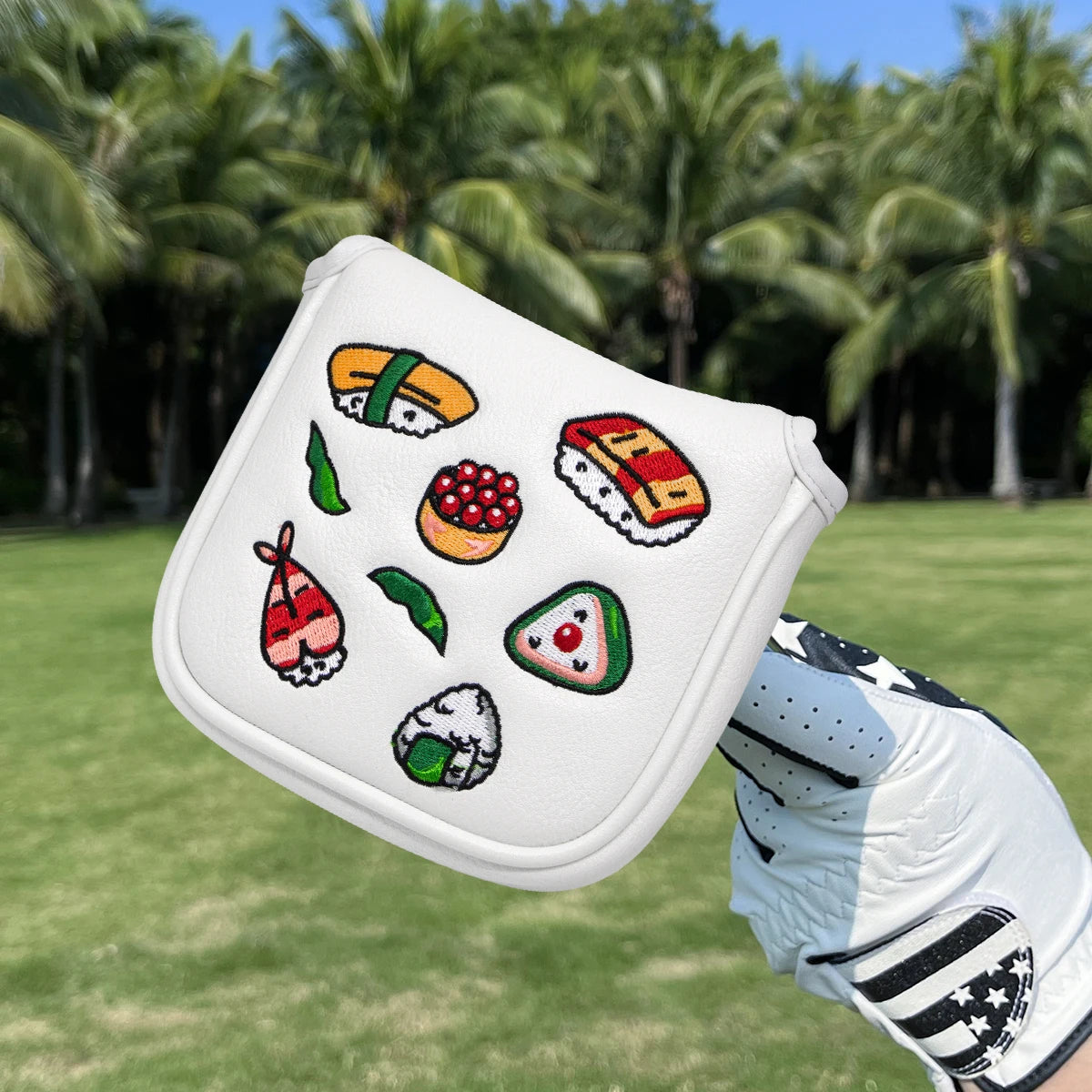 Sushi Mallet Putter Cover (White)