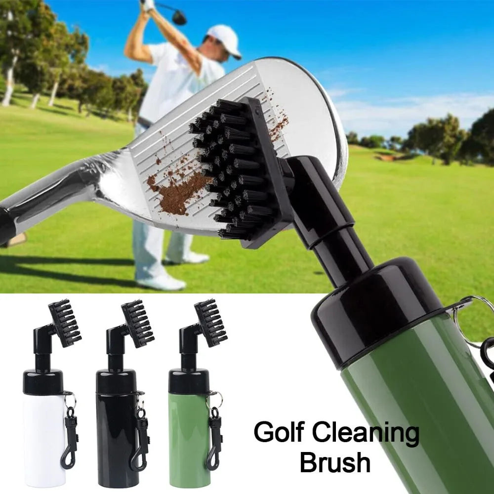 Golf Club Groove Cleaner Brush With Leakproof Spray Bottle