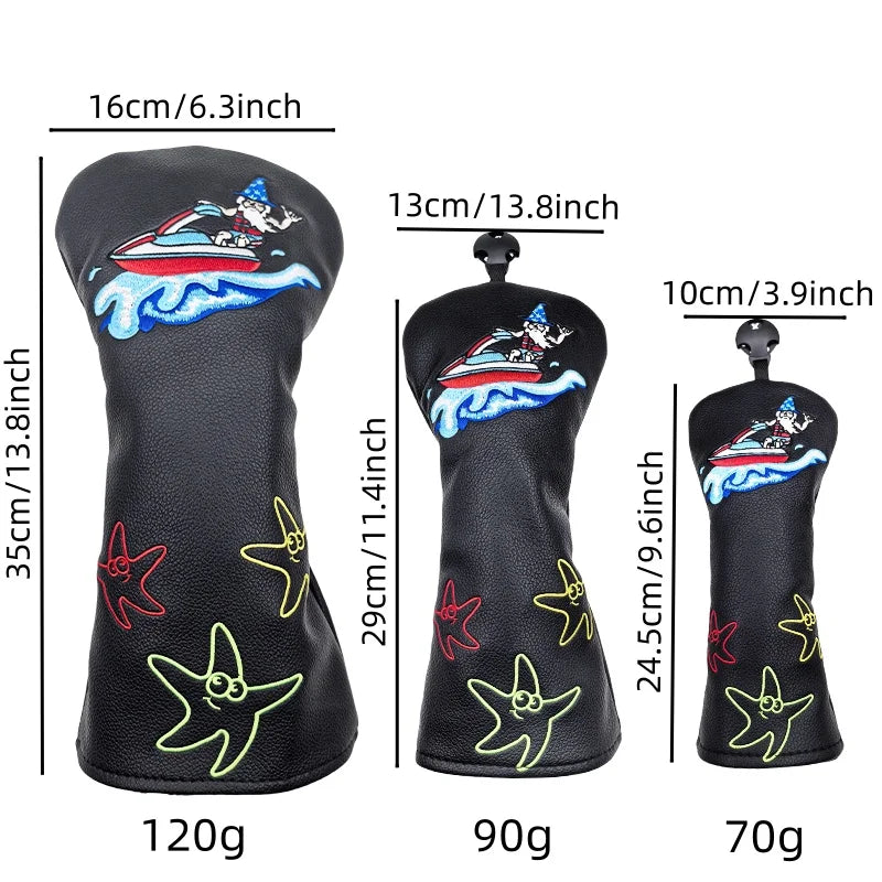 Surfing Wizard Head Covers