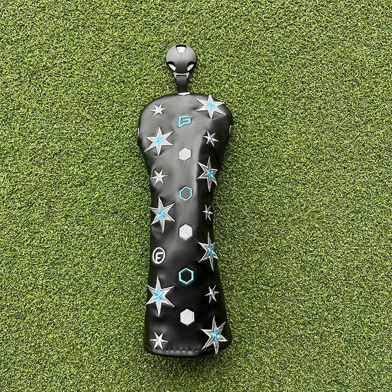 Fashion Bugs Wizard Head Covers (White & Black)