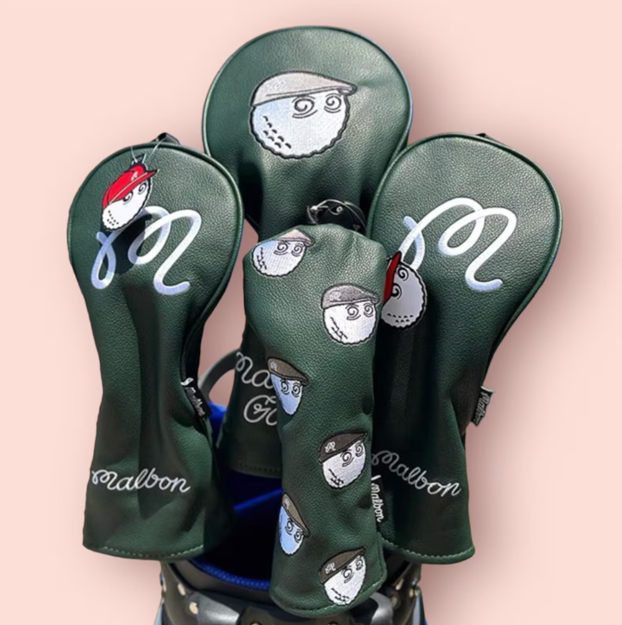 Golf Ball "Flat Cap" Head Covers