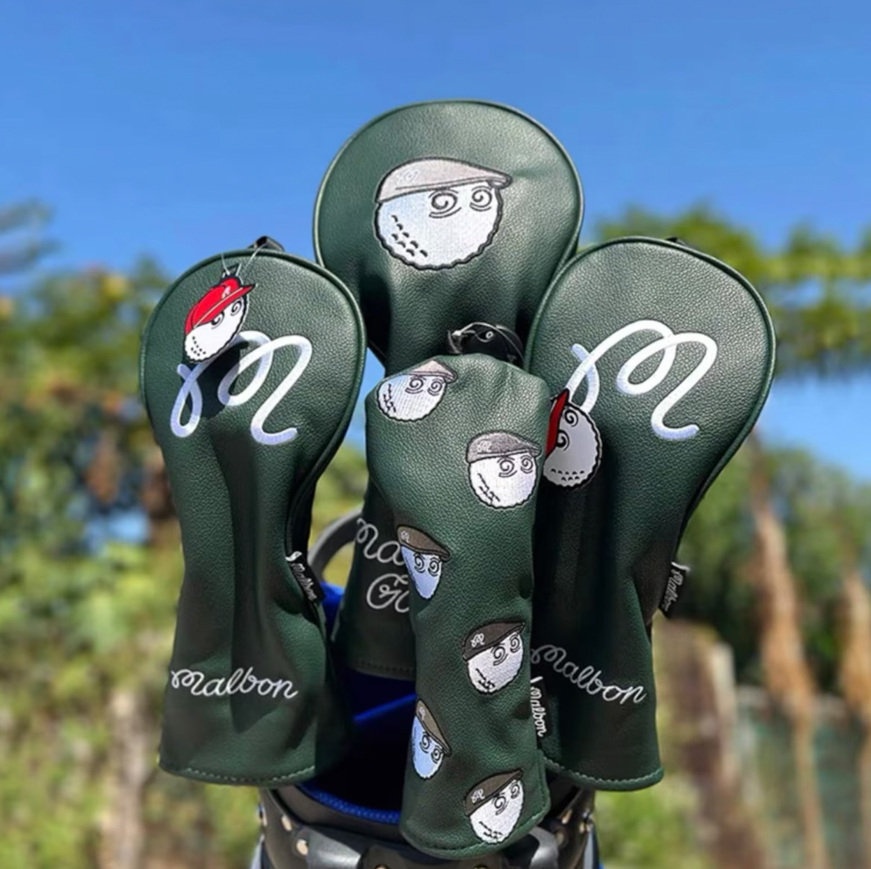 Golf Ball "Flat Cap" Head Covers