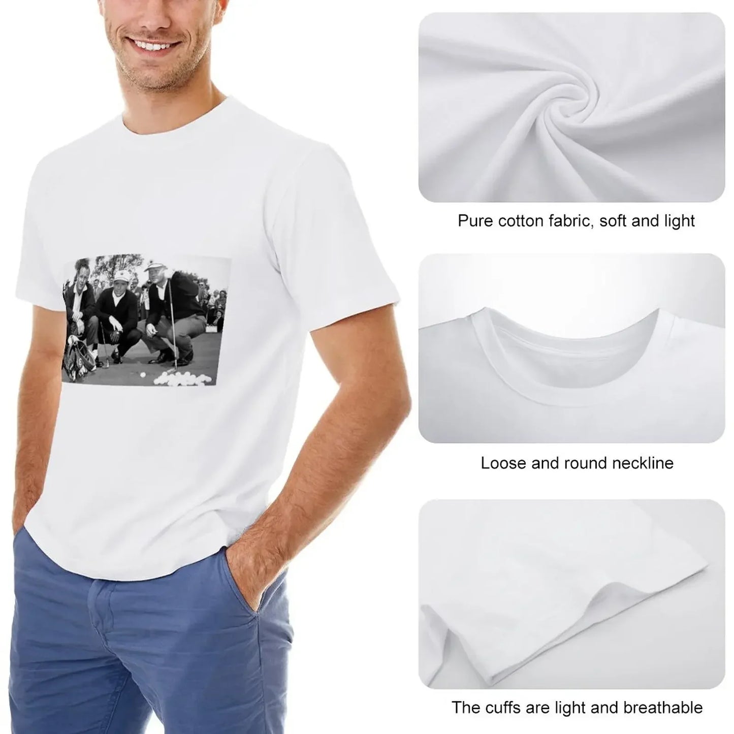 Jack Nicklaus, Arnold Palmer & Gary Player | U.S. Open, Early 1960s | Vintage Tee