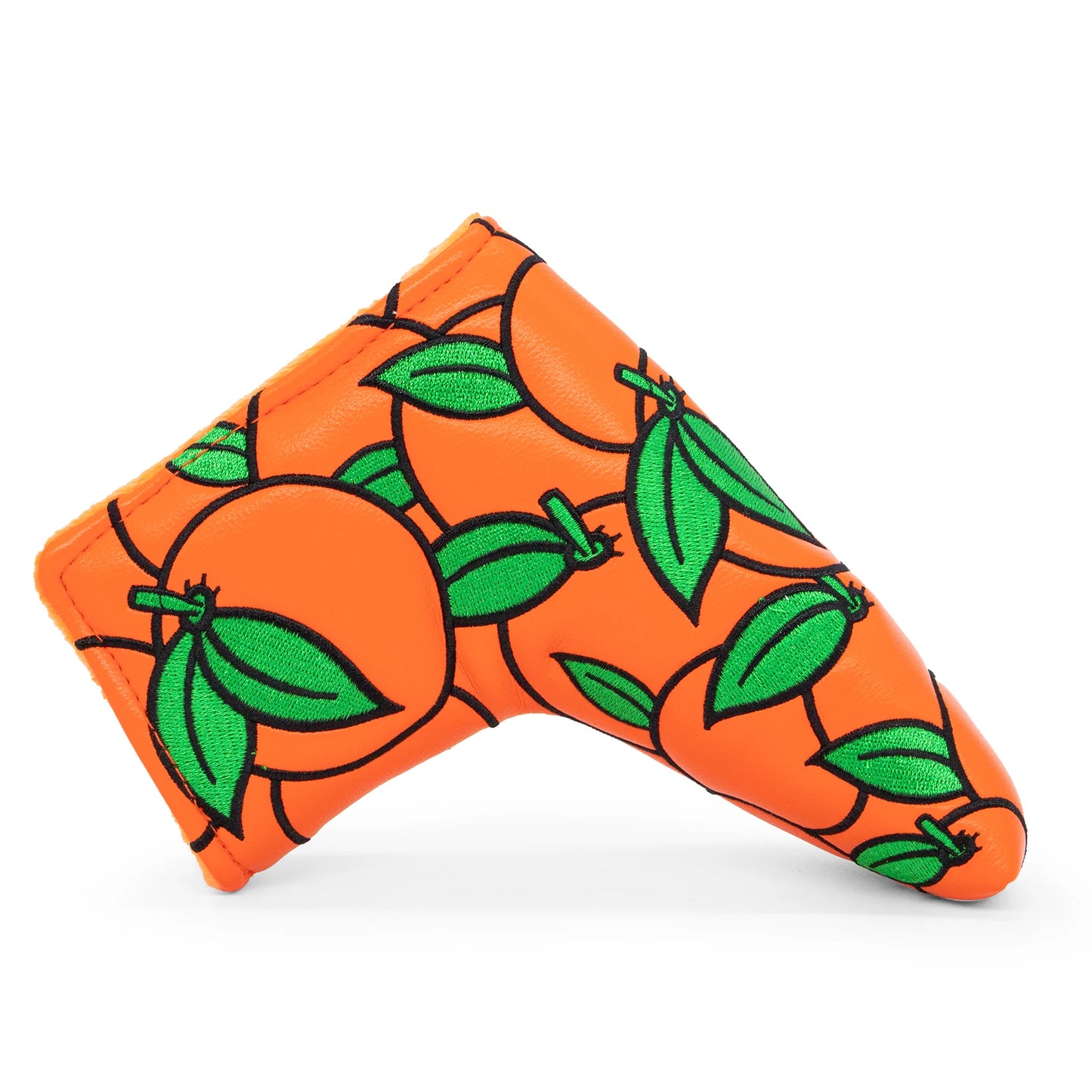 Orange Leather Putter Cover (Blade & Mallet)