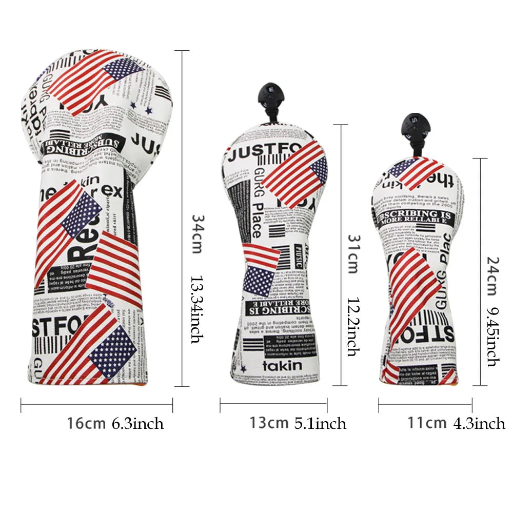 USA Stars & Stripes Newspaper Print Head Covers