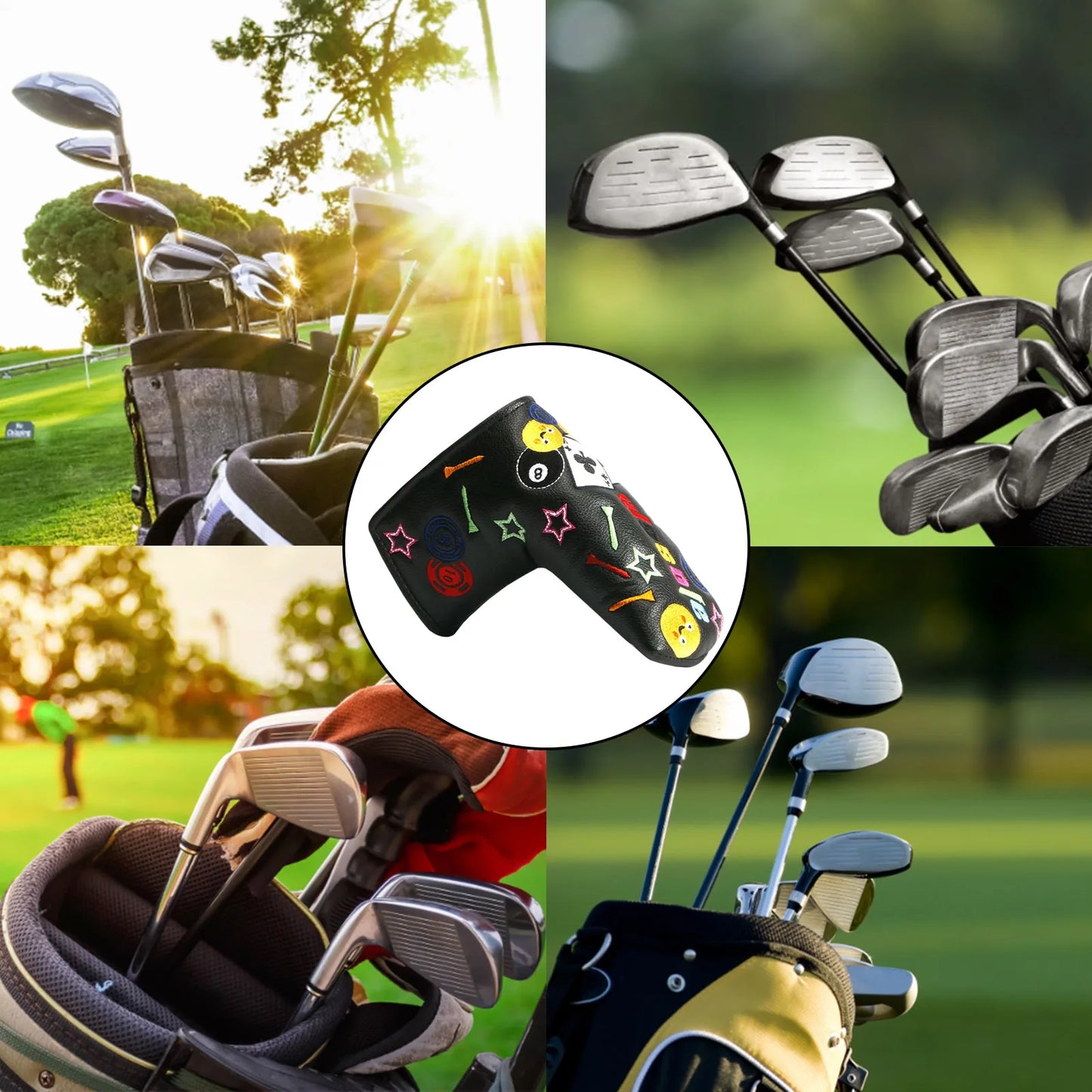 Casino Mallet & Blade Covers (Black/White)
