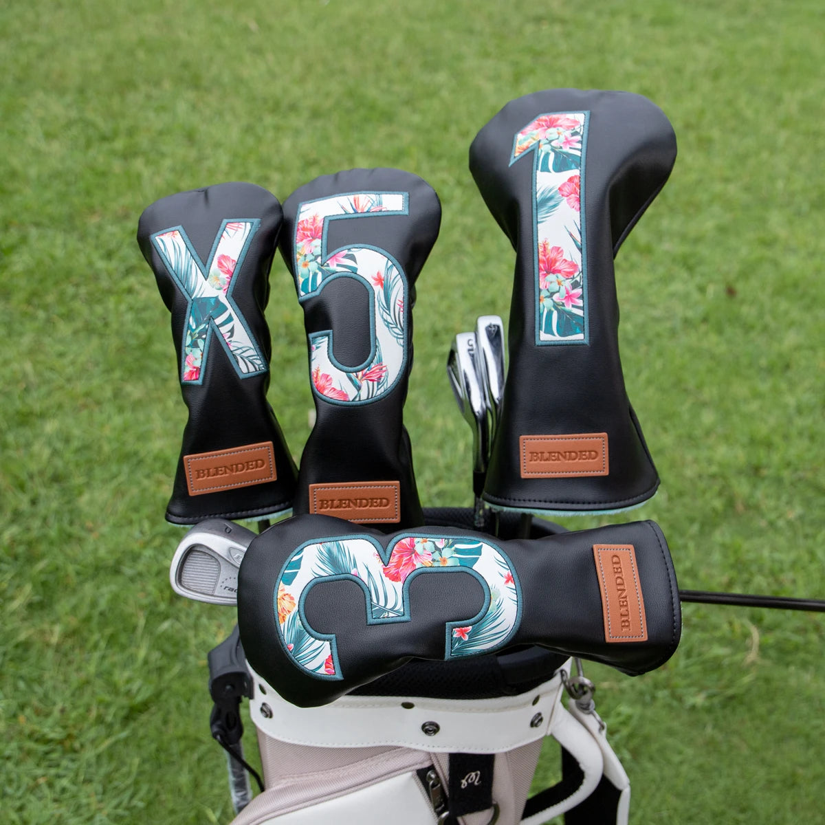 Single Digits Floral Pattern Head Covers