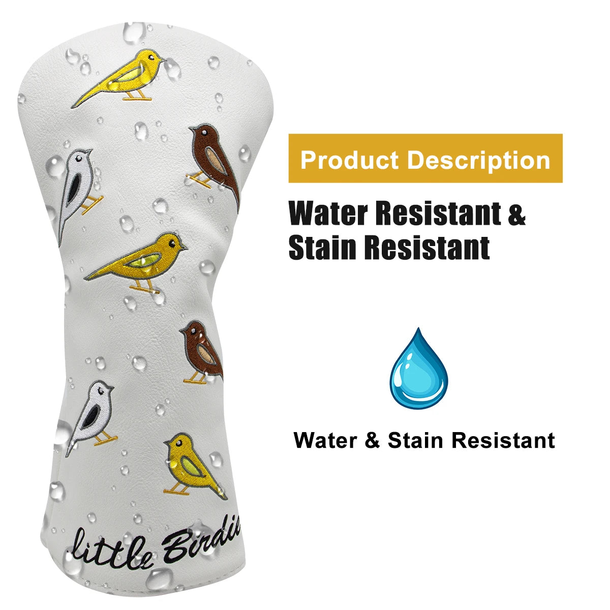 WHITE Birdie Head Covers