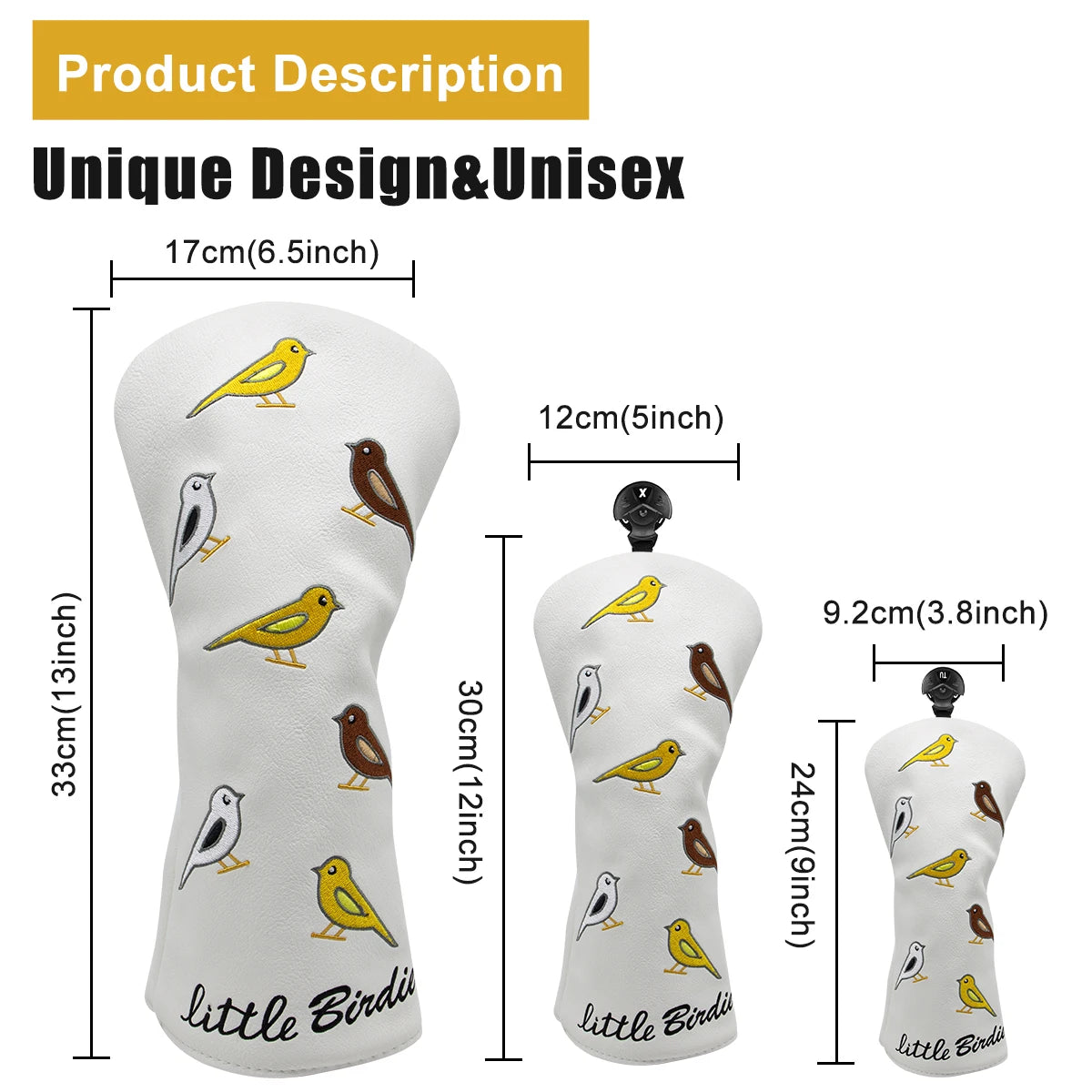 BLUE Birdie Head Covers
