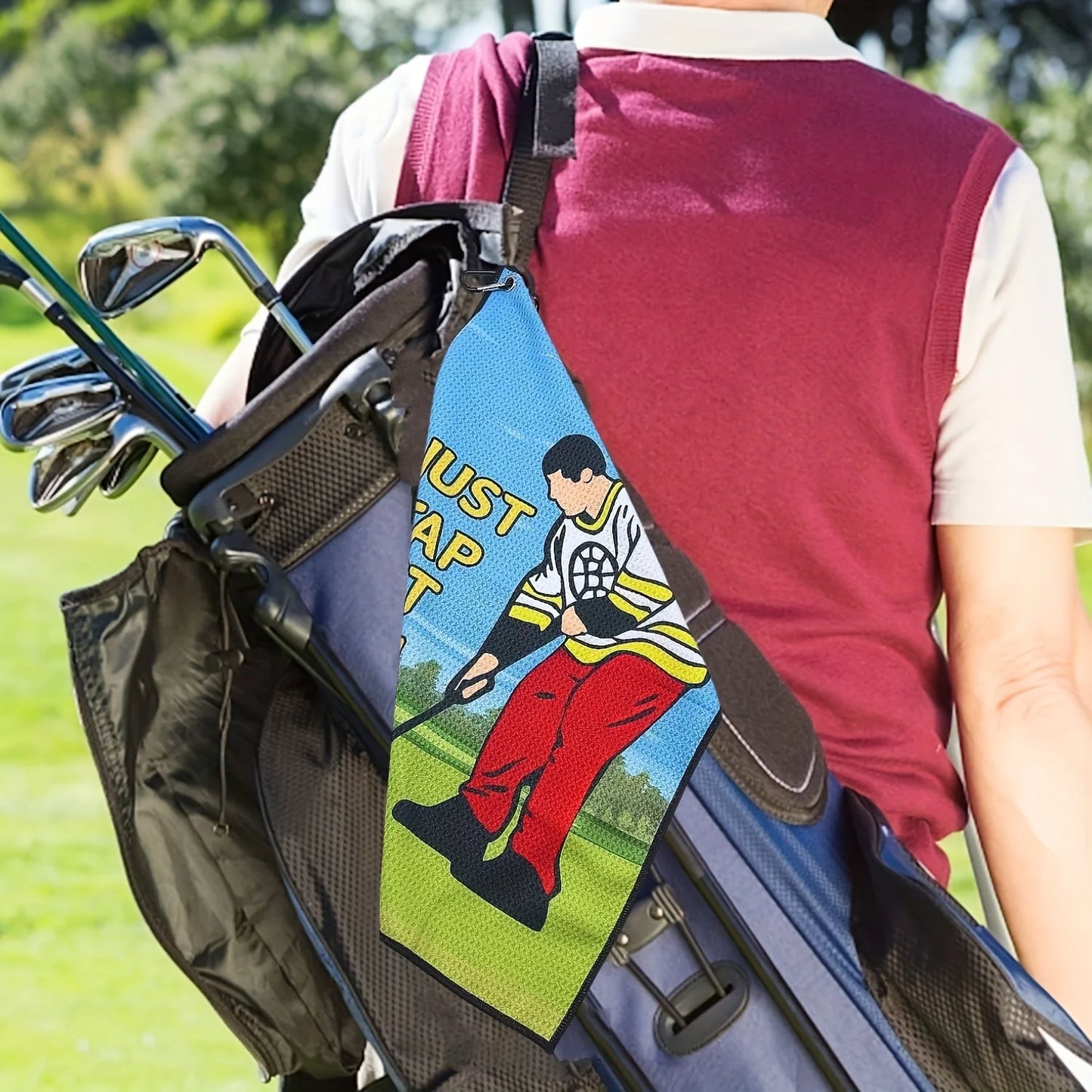 Happy Gilmore "Just Tap It In" Golf Towel