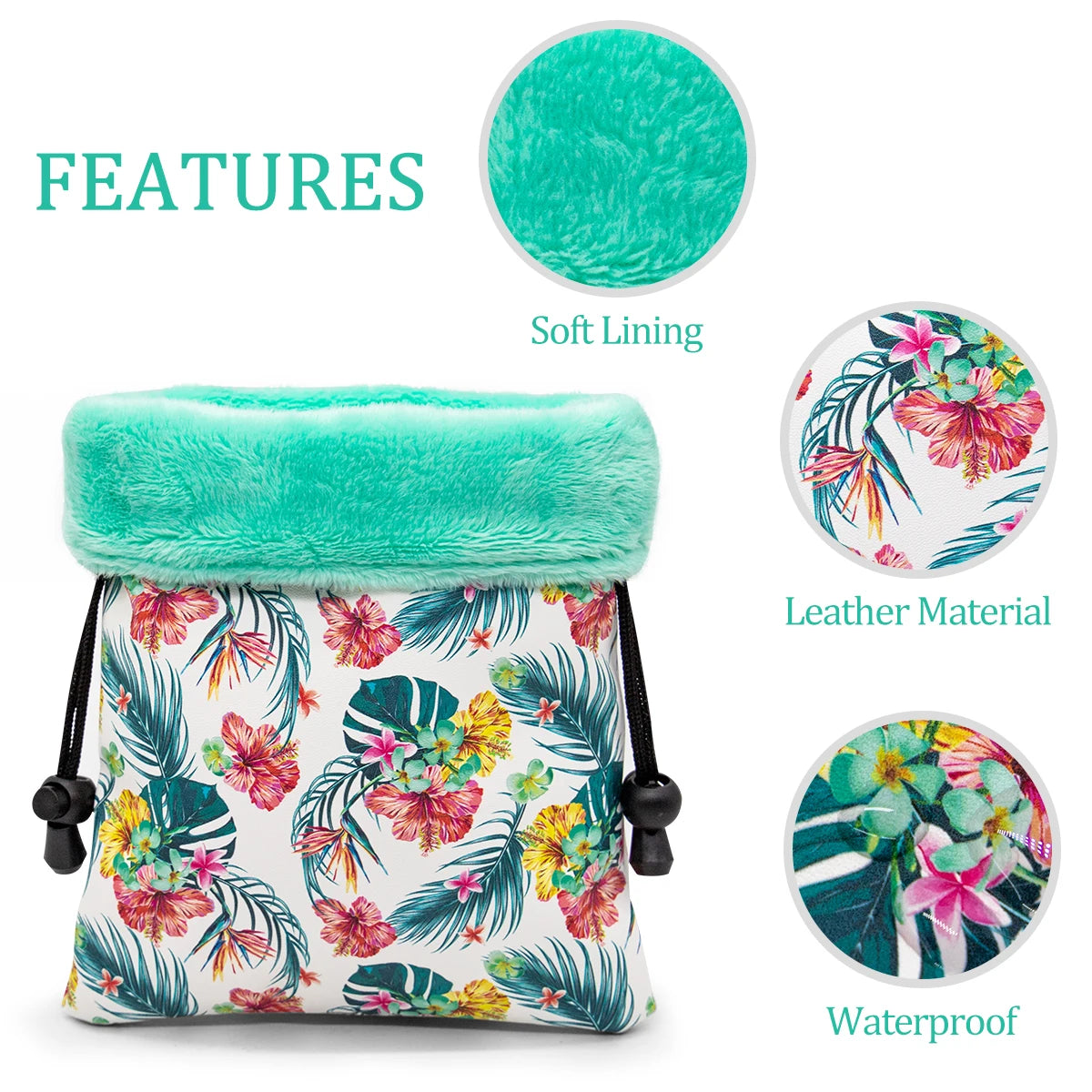 Golf Valuables Pouch (Floral)