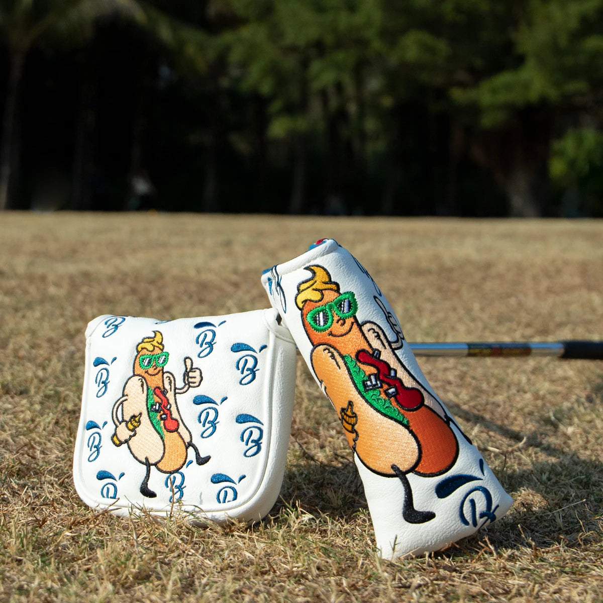 Hot Dog Head Covers (White)