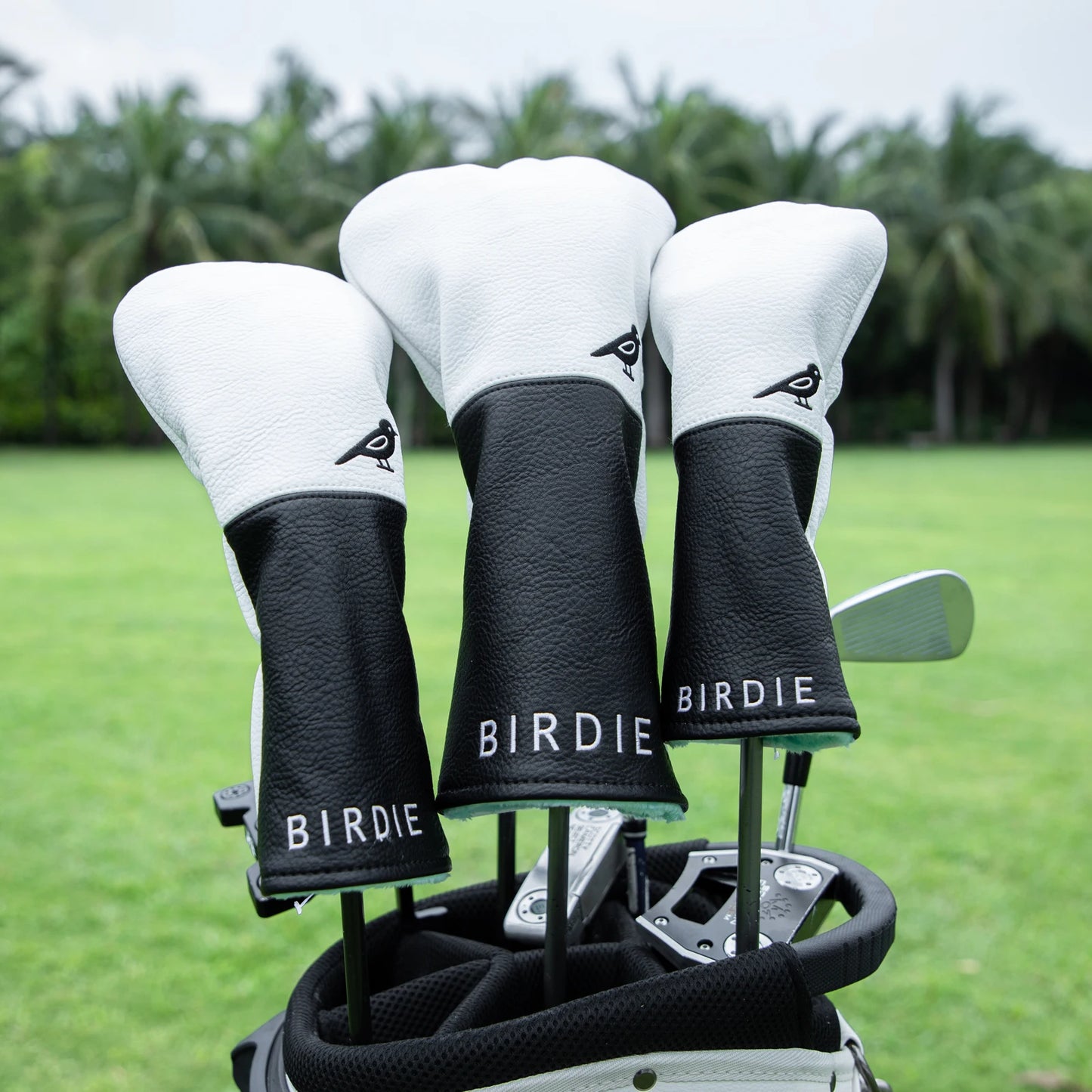 Elegant Leather Birdie Golf Head Covers