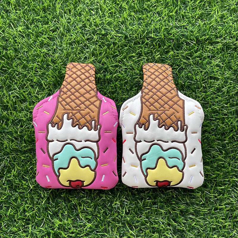 Ice Cream "Sundae" Head Covers (Pink & White)