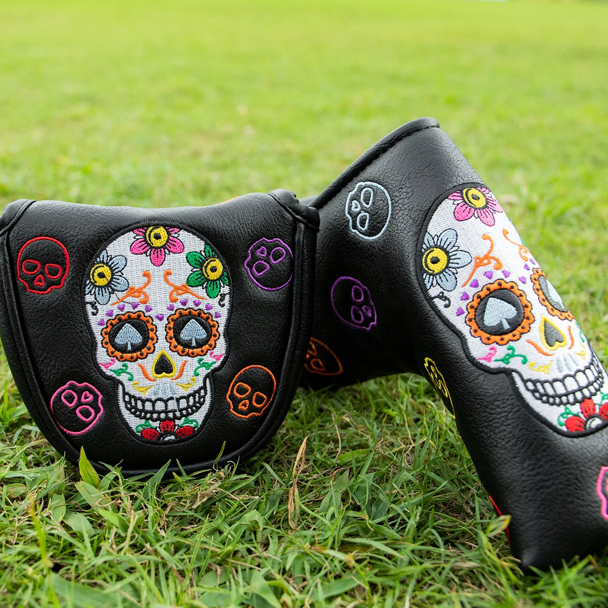 Floral Skull Head Covers (Woods/Putters/Pouch)