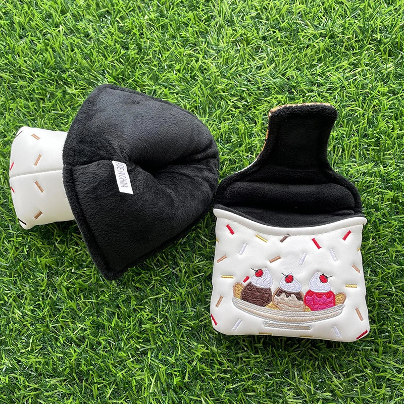 Ice Cream "Sundae" Head Covers (Pink & White)