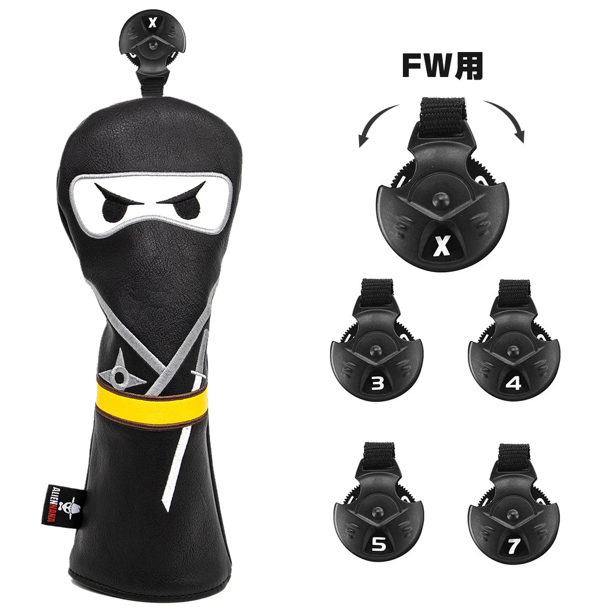 Black Ninja Head Covers