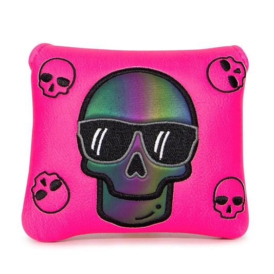 Cool Pink Skull Mallet Putter Cover