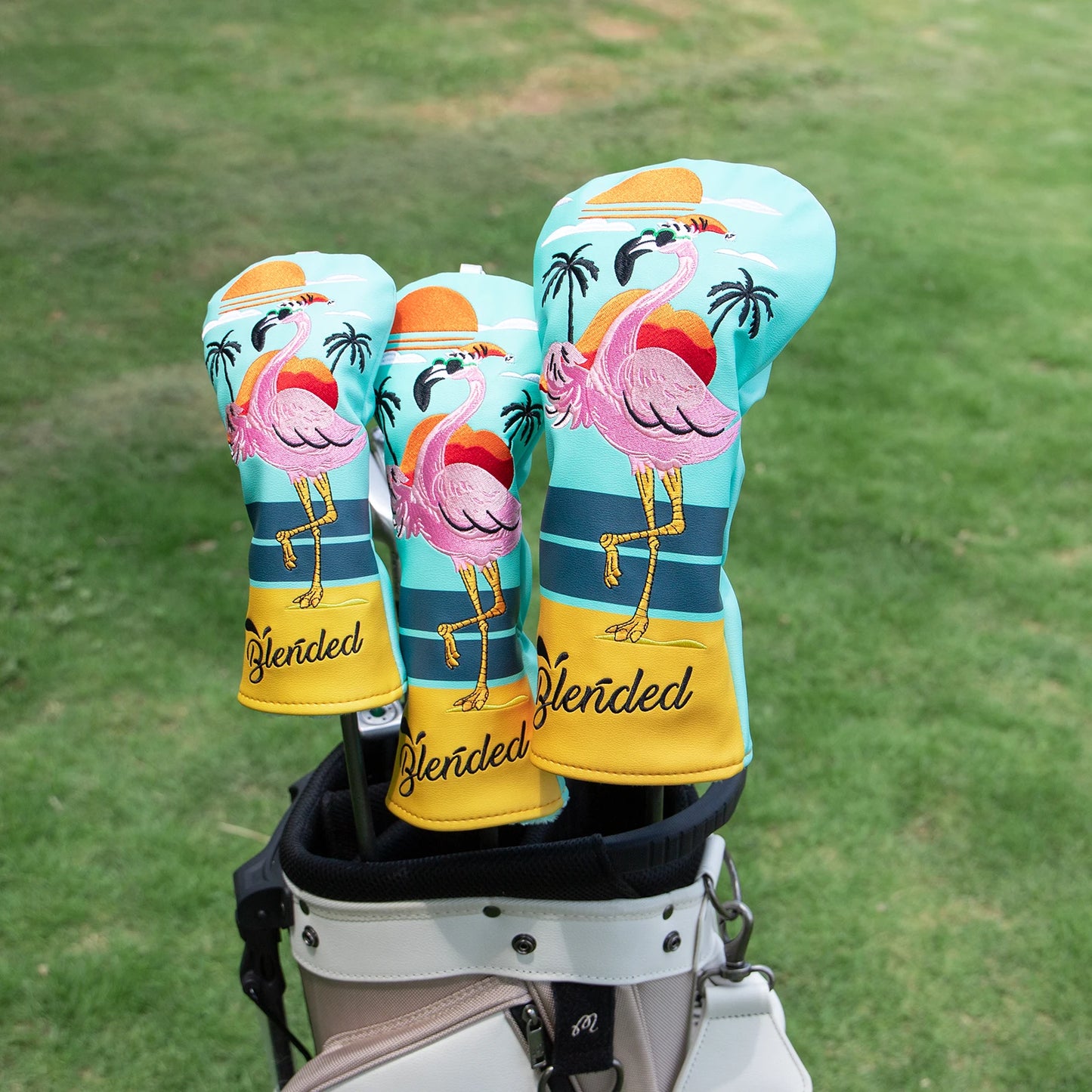 Flamingo Hawaii Head Covers