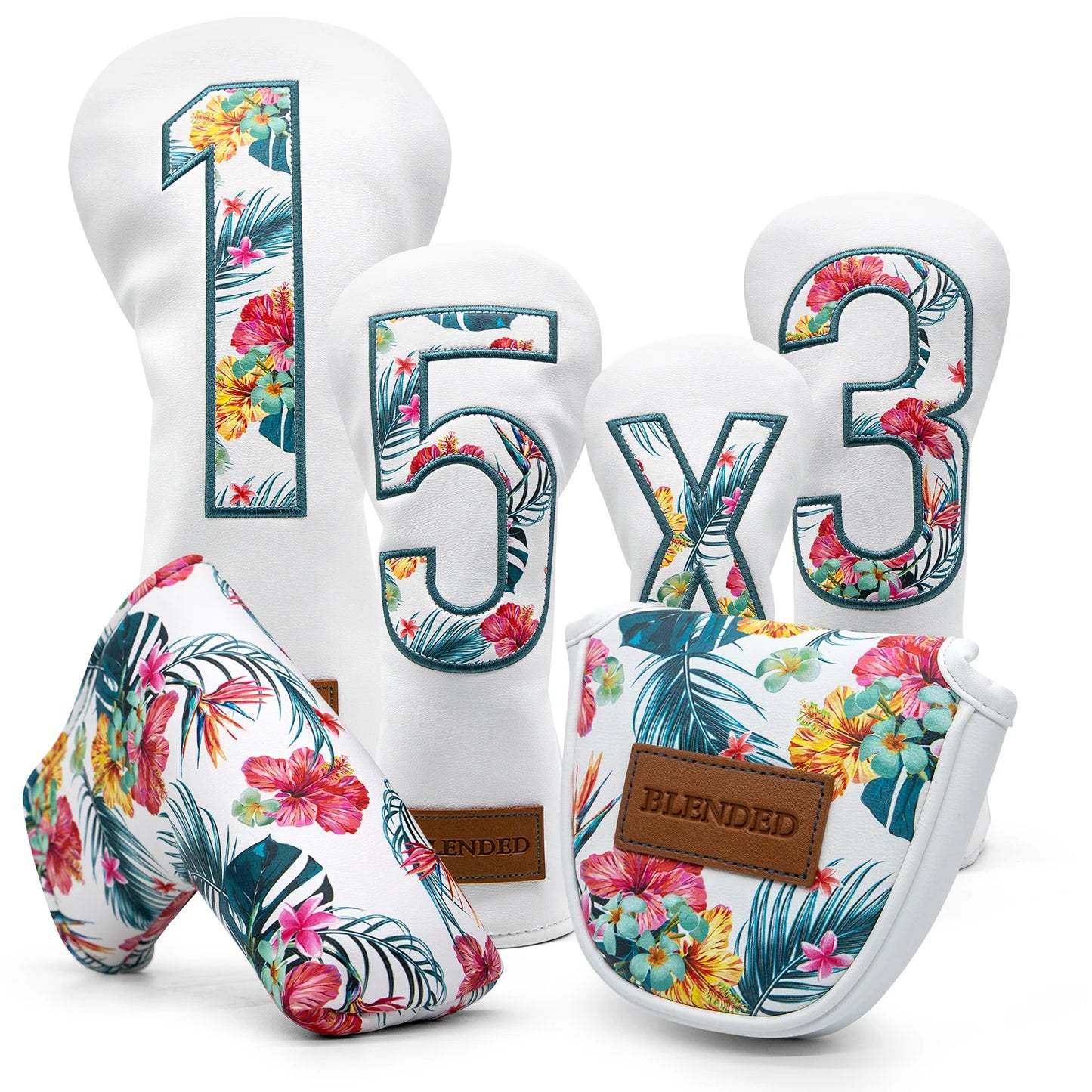 Hawaiian Floral Pattern Head Covers